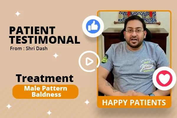 Male Pattern baldness testimonial